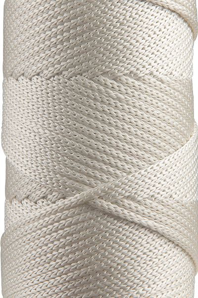 SENSY Premium Polyester Macrame Rope 5 Mm Pp Cord Set of 2 Ecru, Jumbo Rope, Macrame, Pad, Bag Rope