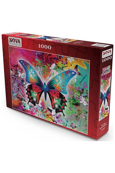 Nova Puzzle نوفا 1000 قطعة لغز الفراشة الملونة