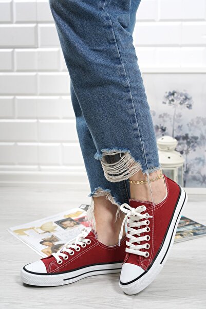 Genel Markalar Unisex Cnv Bordo Spor Ayakkabı