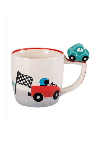 Paşabahçe Race Car Ceramic Kids Mug 280cc