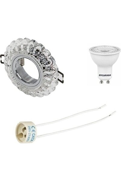 Cata Sümbül Cam Spot CT-6594 ( Takım Halinde ) Beyaz Işık