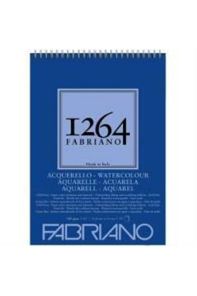 Fabriano 1264 كتاب ألوان مائية مع حلزون علوي 300 جرام A5