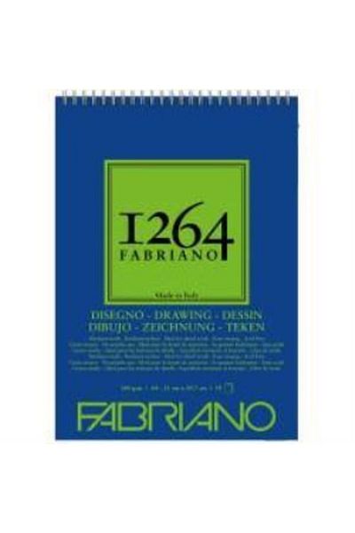 Fabriano 1264 دفتر رسم ورقي حلزوني علوي 180 جرام مقاس A4
