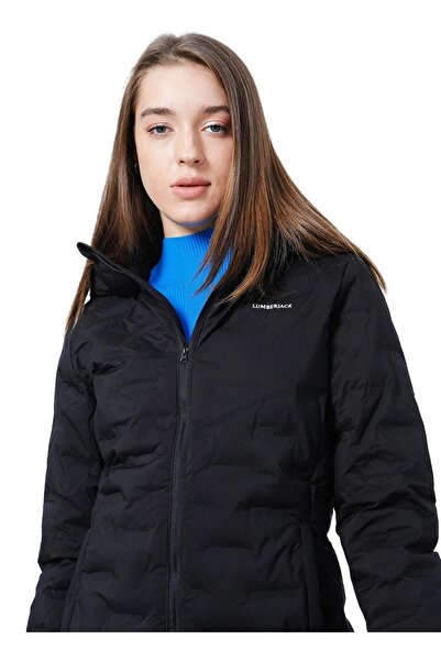 lumberjack 101044478 Ct655 Alisa Coat W Mont Siyah Kadın Mont