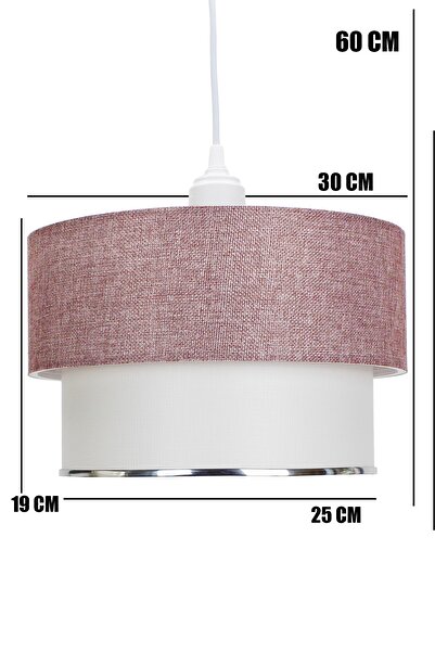 Vivido Abajur Gülkurusu Deko Tekli Sarkıt Avize