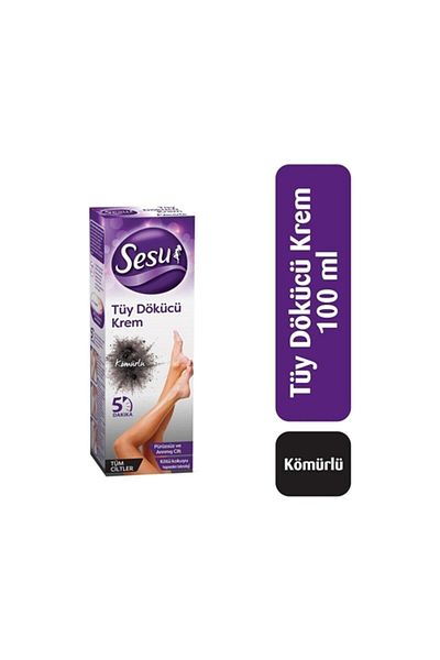 ŞeSu Aksesuar Sesu 100 Gr Charcoal Hair Removal Cream