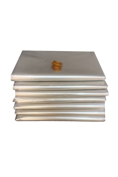 Palifix 5 Adet 90x130 Ultra Battal Boy Şeffaf Kokusuz Lastikli Ev Taşıma Poşeti Taşınma Nakliye Çuvalı