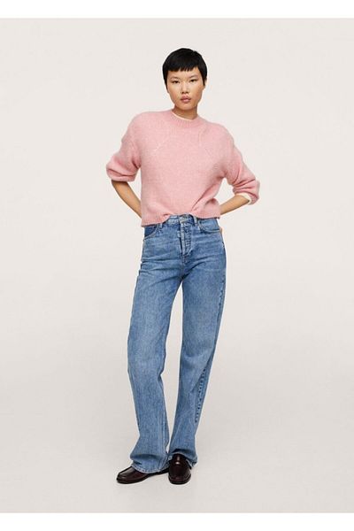 MANGO Woman Short Knitted Sweater