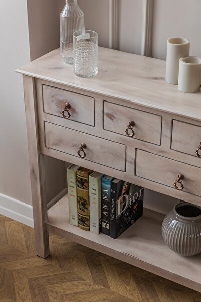 Hamdeko Ekot 5 Çekmeceli Dresuar Bej