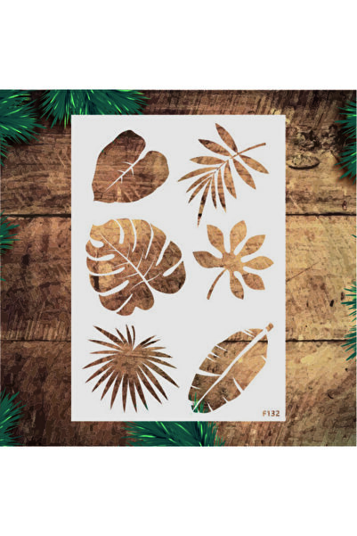 STENCİLTASARIM Stencil Tasarım F132 - Dekoratif Duvar Ve Eşya Boyama Şablonla...