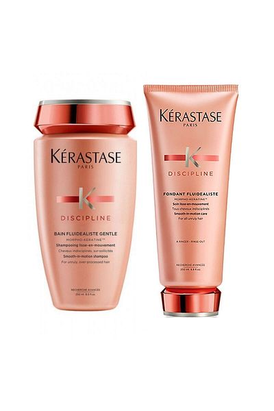 Kerastase Discipline Bain Fluidealiste - Gentle Shampoo and Conditioner Set 250ml+200ml