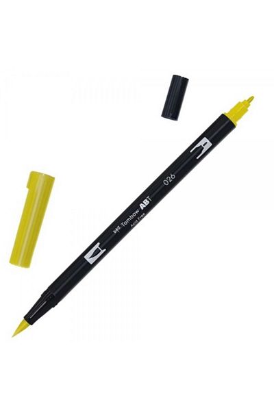 Tombow Ab-t Dual Brush Pen Graphic Pen - Yellow Gold