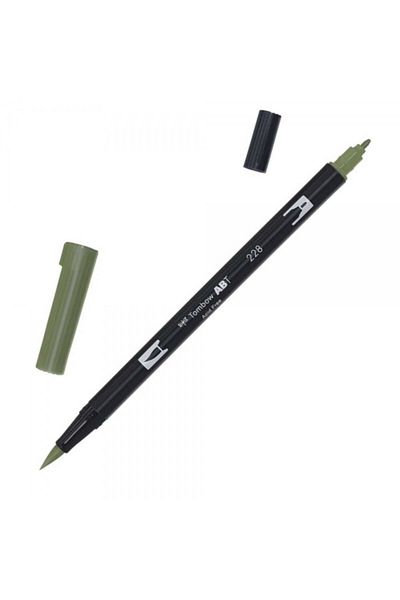 Tombow Ab t Dual Brush Pen Graphic Pen Holly Green