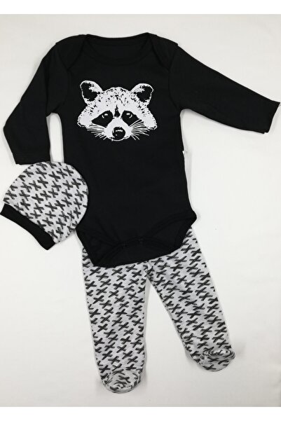 minibird baby بدلة بادي مطبوعة من Minibird Raccoon