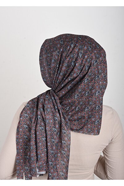 OykumBone Ethnic Patterned Plseli Lycra Ready Shawl-scarf