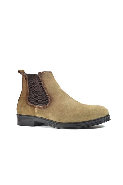 Onlo Παπούτσια Os.29 Γνήσιο Δερμάτινο Sand Elastic Casual Classic Ανδρικές Μπότες
