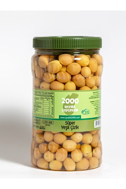 2000 AYVALIK ZEYTİNCİLİK Süper Yeşil Çizik 940 gr.(l-231-260 kg/ad)