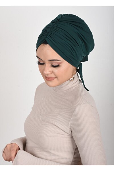 OykumBone غطاء رأس جاهز برباط زمردي