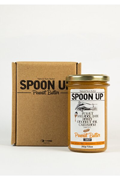 SPOONUP Hurma Parçacıklı Ballı Fıstık Ezmesi 284gr (GLUTENSİZ,KATKISIZ,ŞEKERSİZ)