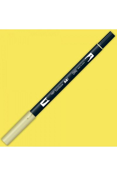 Tombow Ab-t Dual Brush Pen Graphic Pen - Baby Yellow