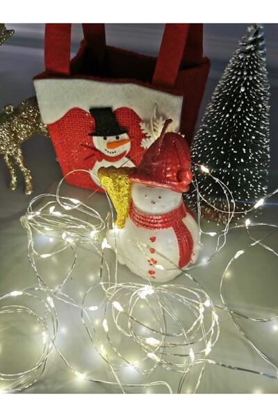 ABETE Iv Candles Merry Christmas Kardan Adam Mum