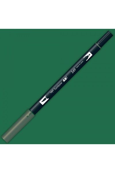 Tombow Ab-t Dual Brush Pen Graphic Pen - Hunter Green