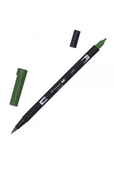 Tombow Ab-t Dual Brush Pen Graphic Pen - Hunter Green
