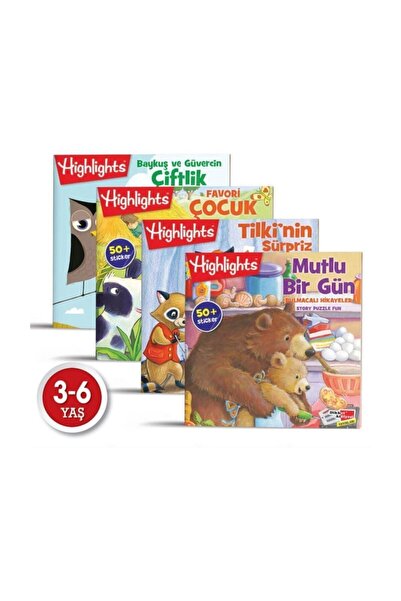 Dikkat Atölyesi Yayınları Sticker Bulmacalı Hikayeler (4'lü Set)