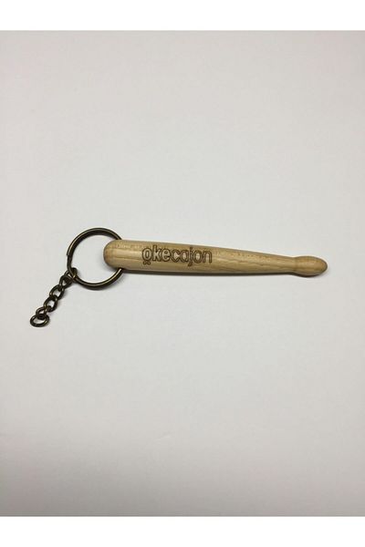 okecajon Mini Wooden, Drumstick Keychain, Drumstick Keychain