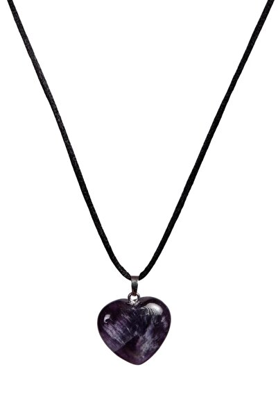 Generic Brand Amethyst Heart Necklace