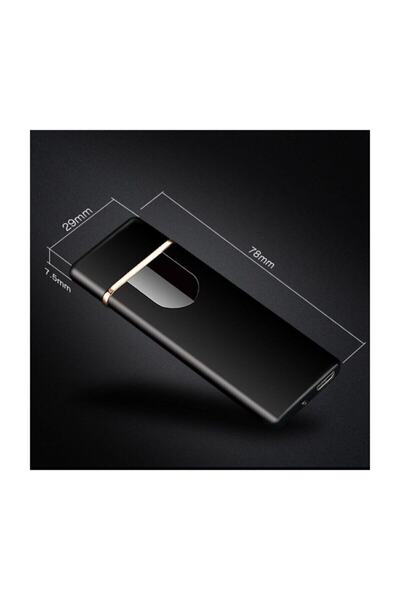 LİGHTER Nanopro Usb Şarjlı Alevsiz Dokunmatik Çakmak Parmak Izli