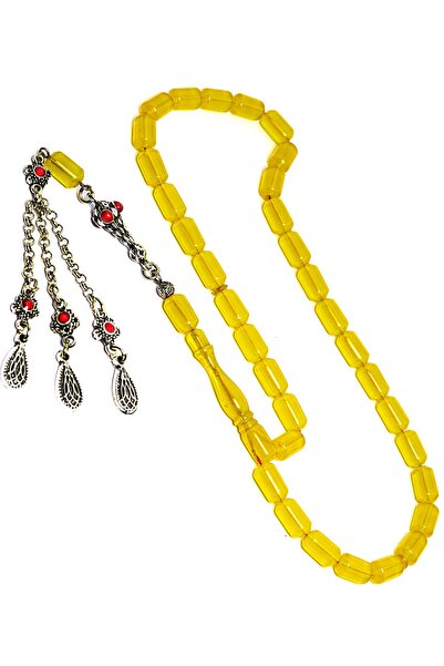 Tesbih Atölyesi Жовтий капсульний виріз Червоний Алеппський бахромчастий бурш...