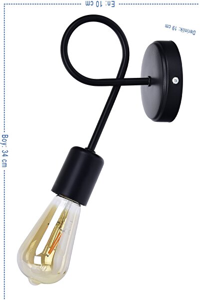 polataydinlatma Silim Aplik Siyah Laleli (siyah)