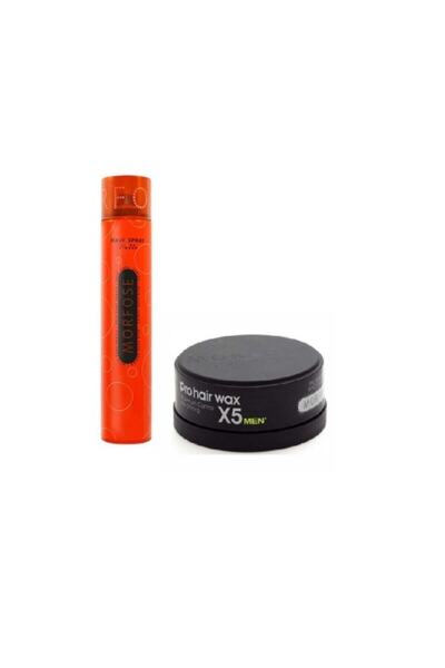 Morfose Ultra Sert Saç Spreyi 400 Ml + Wax - Pro-hair Siyah 150 gr