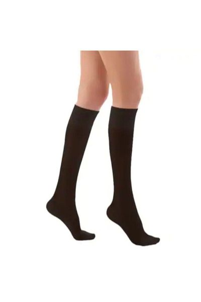 ORLEX Black Below Knee Medium Pressure (Ccl2 - 23-32 Mmhg) Closed Toe Compression Stockings