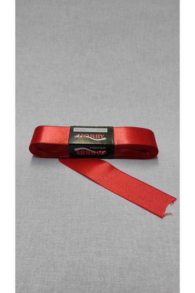 ATMACA TUHAFİYE 3 Cm Satin Ribbon 10 Meters Red