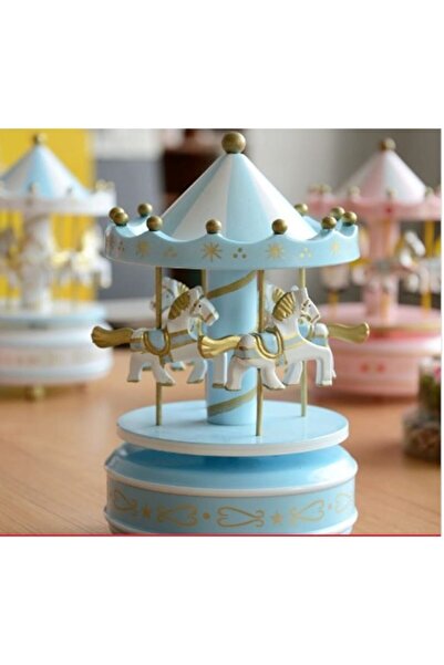Genel Markalar Nostaljik Atlı Karınca Müzik Kutusu Mavi