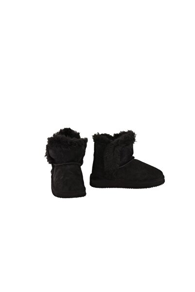 Moosefield Unisex Kids Black Genuine Leather Boots