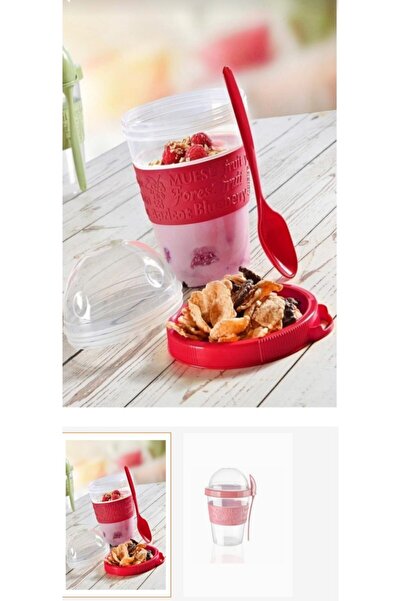 Titiz Take'n Go Prepare and Go Fruit Yogurt Container with Lid and Spoon
