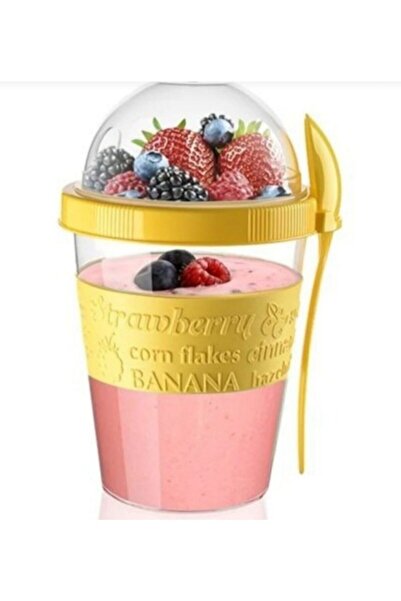 Titiz Take'n Go Prepare and Go Fruit Yogurt Container with Lid and Spoon