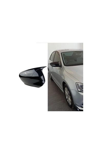 Harphour Volkswagen Jetta 2012/2018 Piano Black Ithal Batman Yarasa Ayna KapağıUyumlu