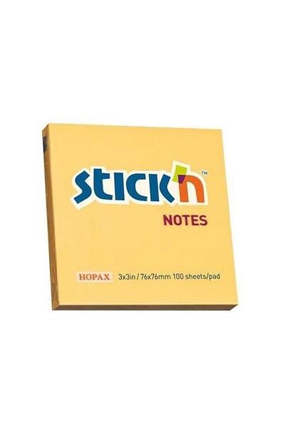 Gıpta Hopax 100 Sheets Pastel Orange Note Paper - 76x76 Mm Stickn Adhesive