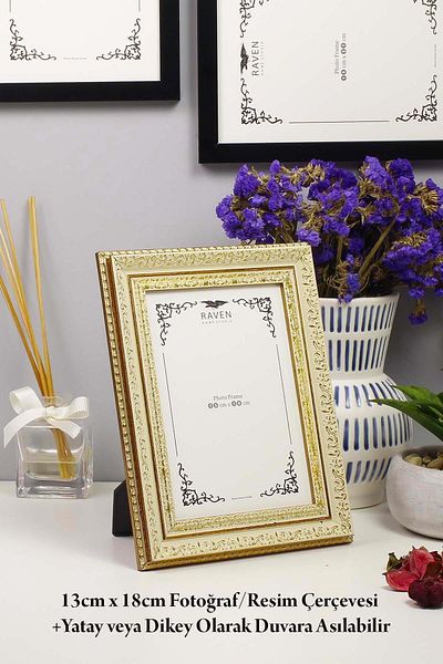 Raven 13cm X 18cm Picture, Photo, Document, Poster, Paper Frame with Adjustable Stand