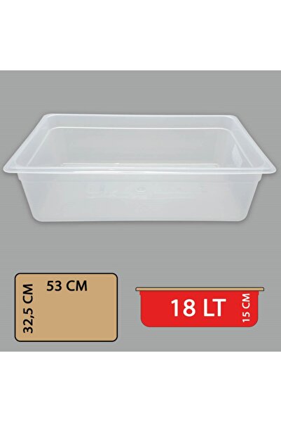 Kumsal Mutfak 1/1 Gastronorm Küvet 530*325*150 Polikarbon
