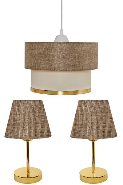 EvLight Love Chandelier and Lampshade Set (kumbeige)