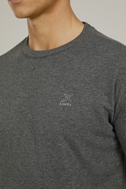 Kinetix Sn90 Basıc C-neck Sweatsh Gri Erkek Sweatshirt