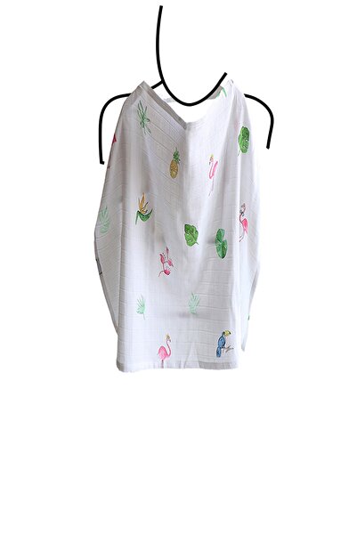 MAMMA VIA BABY Tropical World Breastfeeding Bib 90X60 cm
