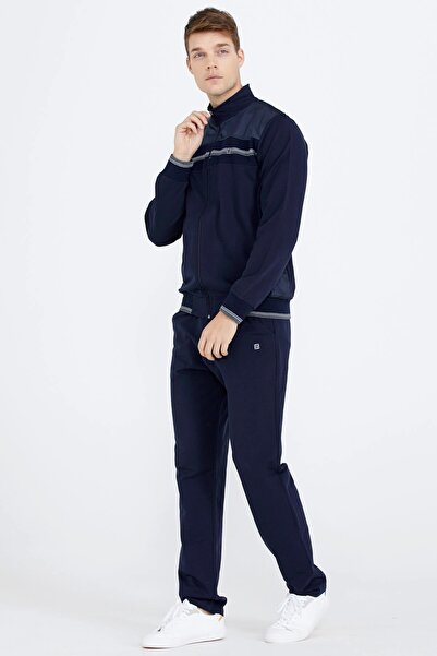 Sementa Ανδρική αθλητική φόρμα Stripe Detailed - Navy Blue