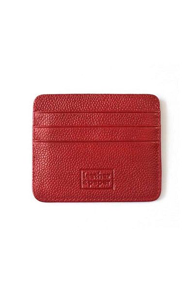 Leather Paper Red Leather Paper Credit Card Holder