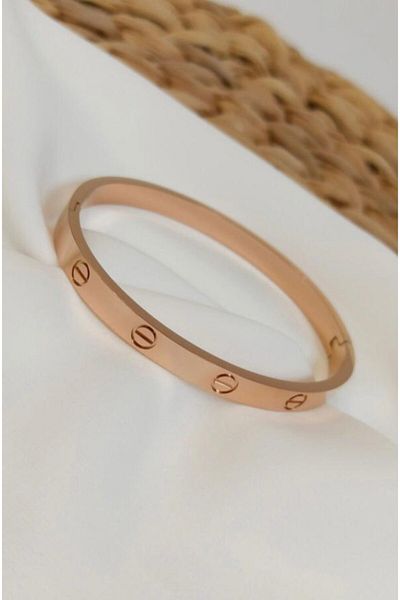 AVON Unisex Non-Tarnish Rose Alloy Cartier Cuff Bracelet